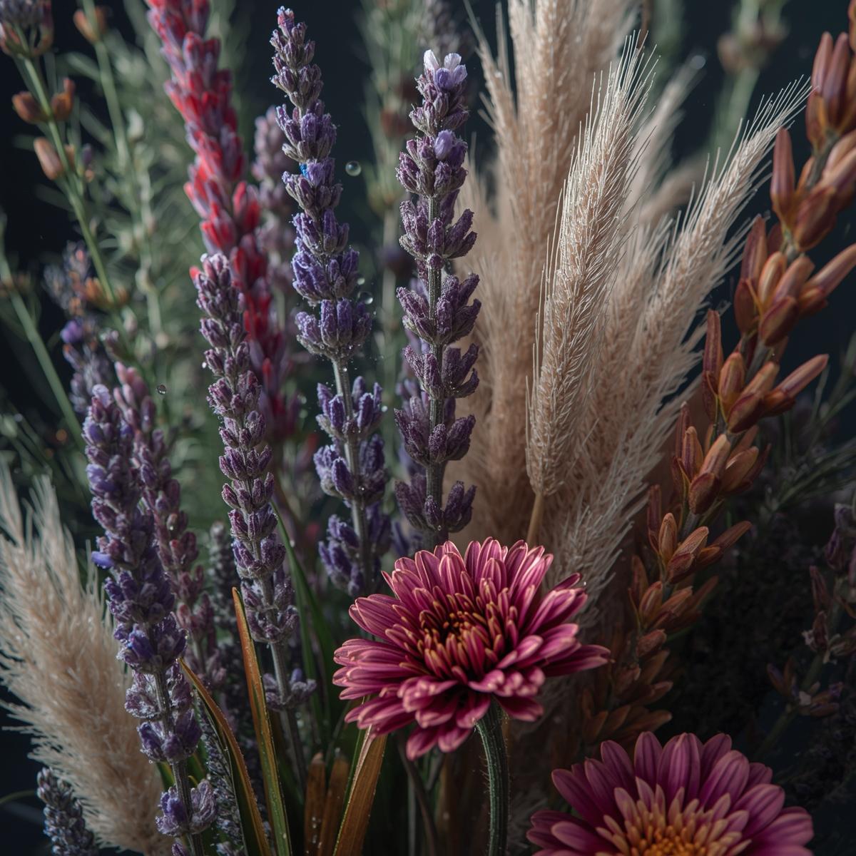 Sensory plants with various textures and scents